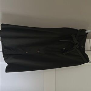 Loft dark green skirt with tortoiseshell buttons